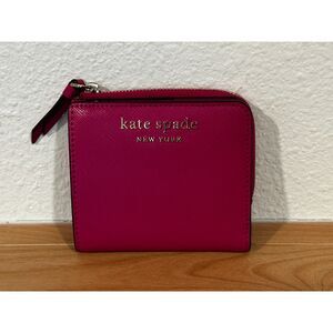 Kate Spade Deep Magenta Cameron Small L-Zip Wallet